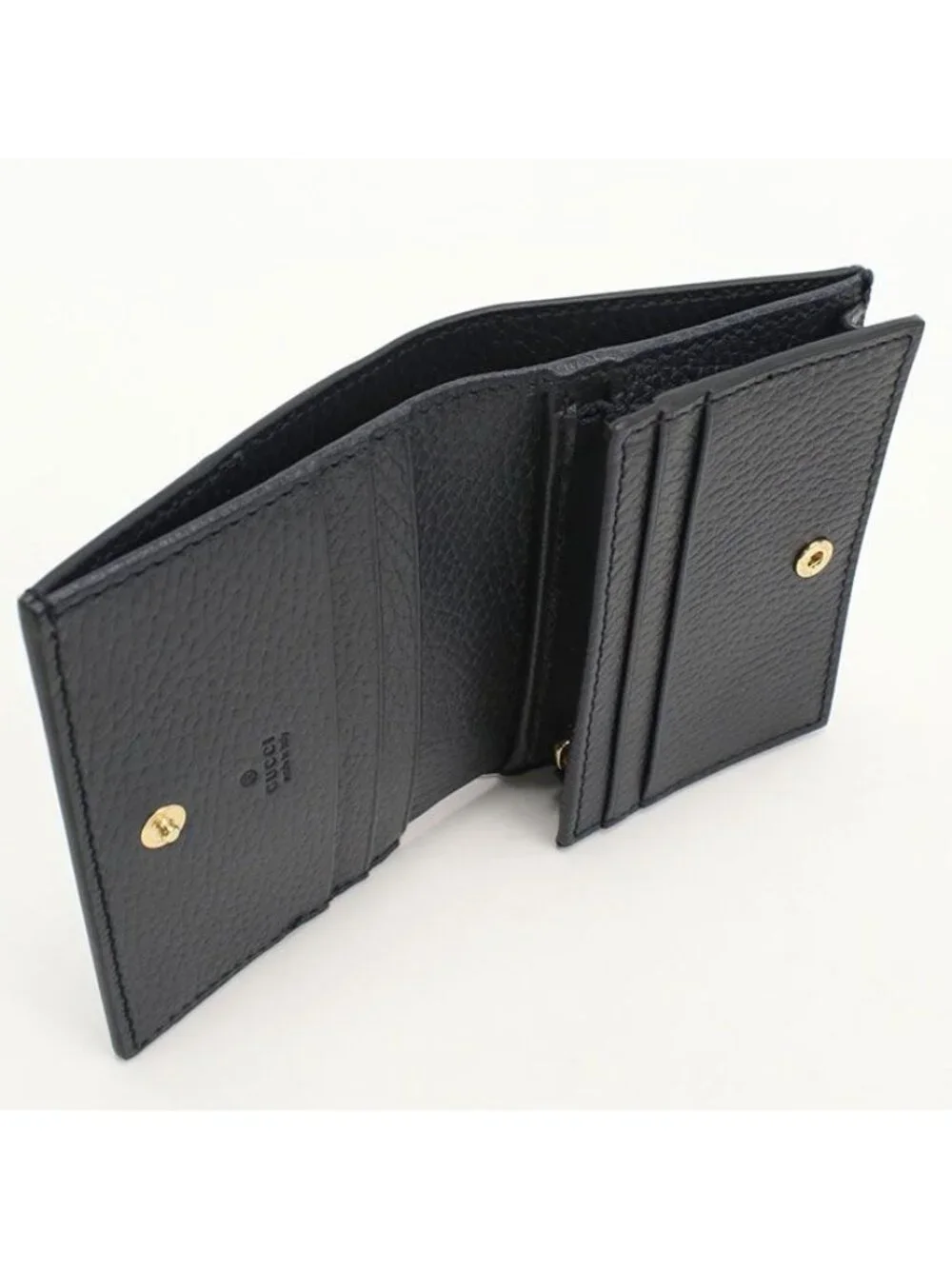 Gucci Card Case Wallet GG Supreme Bifold Leather - Picture 3 of 6